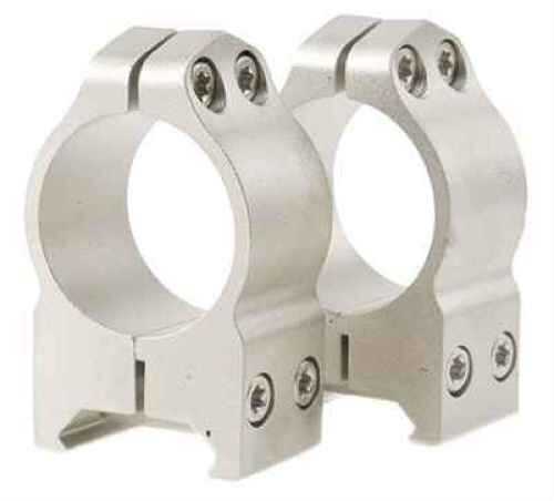 Warne Maxima Scope Rings 1" High Silver 202S Weaver Style